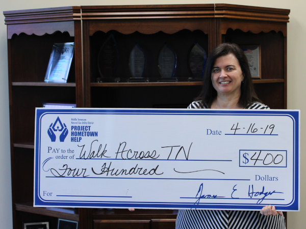 PHH donation to Walk Across Tennessee