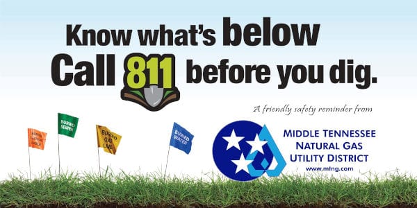 call 811 before you dig